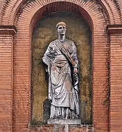 Avizard : Statue en terre cuite du XIXe atelier Giscard (Toulouse)