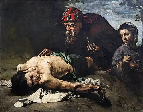 Le Bon Samaritain - Theodule Ribot - 1870 - Musée des Beaux Arts de Pau