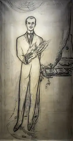 Autoritratto, 1911,  Pinacoreca Civica "ALBERTO MARTINI" à Oderzo