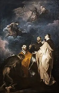 Apparition de la Trinité à St. Jean l'évangéliste et quatre saints - Museo civico di Santa Caterina Trévise