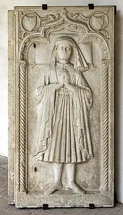 Pierre tombale de Prosdocimo da Col San Martino (1422).