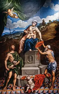 La Vierge sur le trône avec l'Enfant entre saint Jean-Baptiste et saint Jérôme Complexe de Santa Caterina Trévise