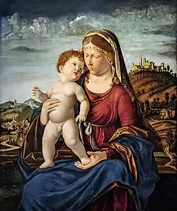 Vierge à l'Enfant sur fond de paysage  (1510 ca.) Complexe de santa Caterina Trévise.