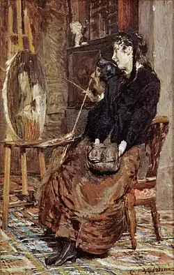 Dans le studio du  peintre (1869), Museoarchives Giovanni Boldini, Pistoia.