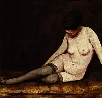 Nudo femminile in calze di seta (1923)