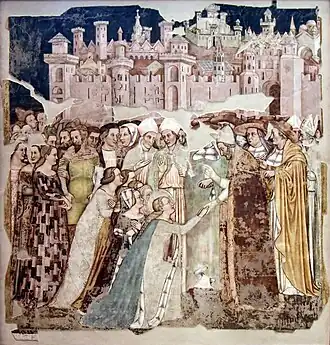 Histoires de Sainte Ursule - la rencontre d'Ursule et du Pape - Museo Civico, Trévise