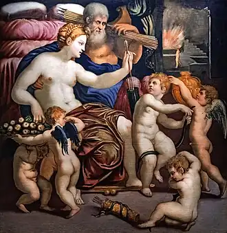 Vulcain et Vénus armant l'Amour Museo Civico Trévise