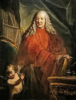 Ritratto di magistrato con puttino Pinacoteca Querini StampaliaVenise