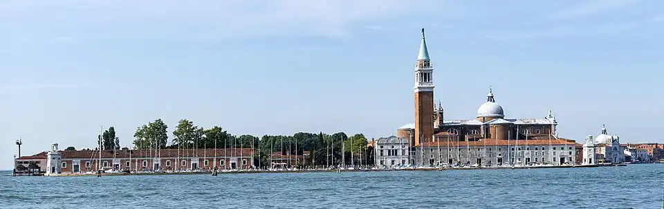 Darsena di San Giorgio Maggior vue sur la Riva ca'di Dio.