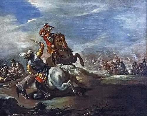 Duel entre cavaliers Gianantonio Guardi