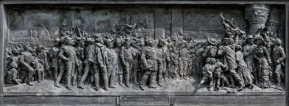 Entrée officielle de Victor-Emmanuel II à Venise (1966).