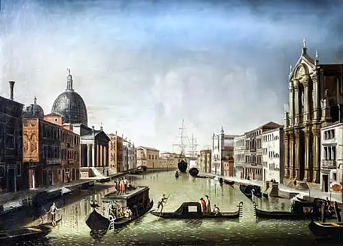 Canal Grande con San Simeon Piccolo e la chiesa degli Scalzi verso Santa Lucia Pinacoteca Querini Stampalia