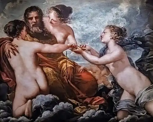 Jupiter entouré de divinités féminines, Ca' Rezzonico