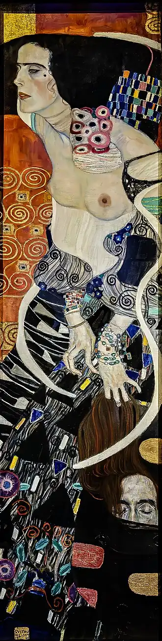 Judith II, peinture de Gustav Klimt (1909).