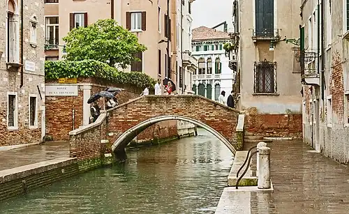 Ponte de la Frescada reliant Calle del Campaniel detta Civran et la Calle Venier o Balbi