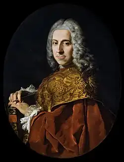 Portrait de Marco Foscarini vers 1740, huile sur toile, 88&nbsp;×&nbsp;68&nbsp;cm, Ca'Rezzonico Venise.