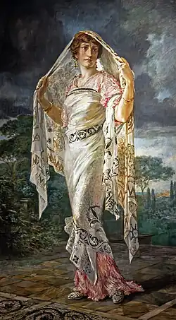 Portrait en pied d'Henriette Fortuny (1935)