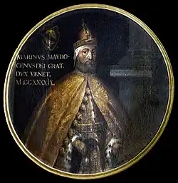 Portrait du Doge Marino Morosini  Travail vénitien du XVIIe