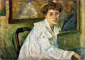 Umberto Moggioli Portrait de la soeur(1904)
