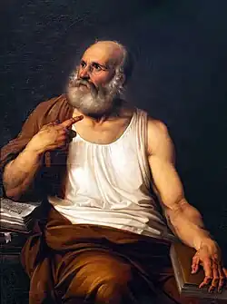 Solon par Francesco Hayez. Galeries de l'Académie de Venise.