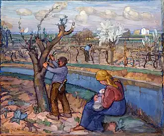 Umberto Moggioli - Priomavera a Treporti (1914)