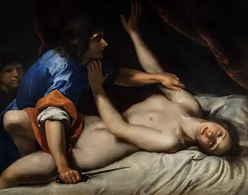 Tarquin et Lucrèce (vers 1640), huile sur toile, Pinacoteca Egidio Martini