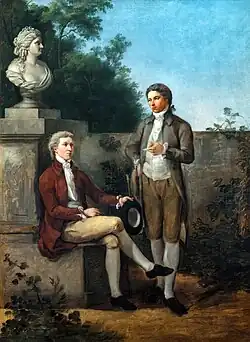 Portrait de deux gentilshommes dans un paysage - Galeries de l'Académie de Venise