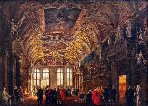 La salle des quatre portes du palais des Doges Galeries de l'Académie de Venise