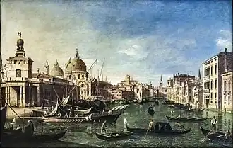 Vue sur le Grand Canal depuis la pointe de la Douane (1728 - 1744)  Pinacothèque Egidio-Martini Venise
