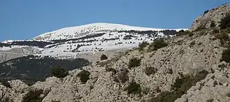 Vue aérienne de la station.