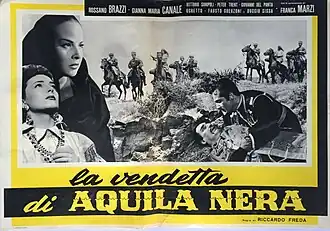 Description de l'image 001 Locandina del film La vendetta di Aquila nera di Riccardo Freda, 1951.jpg.