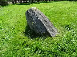 Plovan : la stèle protohistorique de Saint-Kodelig, dite "la motte de beurre".