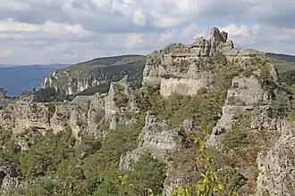La chaos de Montpellier-le-Vieux, dans le sud-est.
