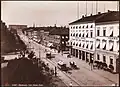 La rue Carl Johans à Oslo, 1880-1890.