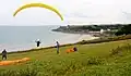 Saint-Nic : parapente près de Pentrez sur le site de Cameros.