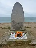 Le monument à la mémoire des deux sauveteurs Michel Pohin et André Robet, morts en portant secours le 17 mars 1979.