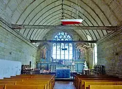 Saint-Guénolé-Penmarc'h : l'intérieur de la chapelle Notre-Dame-de-la-Joie, vue d'ensemble.