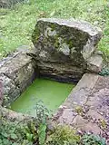 Fontaine près d'un ruisseau proche de la chapelle Saint-Guénolé.