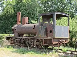 La 030T du Chemin de fer du Beaujolais et préservée par l'Association des amis du Petit Anjou.