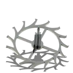 Roue d'ancre, mobile horloger dédié à compter les oscillations de l'organe régulateur