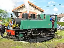 Un pont tournant à voie métrique sur les Voies ferrées du Velay.