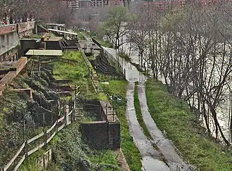 Vestiges des quais de l'Emporium.