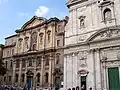 La Piazza della Chiesa Nuova: l'Oratorio dei Filippini (sur la gauche) et Santa Maria in Vallicella