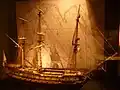 Maquette du Beaumont, navire de la Compagnie des Indes (XVIIIe&nbsp;siècle).