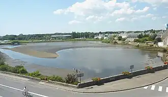 L'étang de Pont-l'Abbé (vu du 2e&nbsp;étage du château, Musée bigouden).