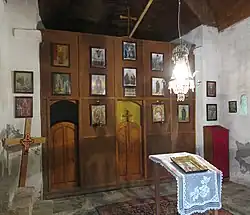 L'iconostase de l'église.