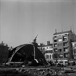 Destruction du marché des Carmes, 7 février 1964