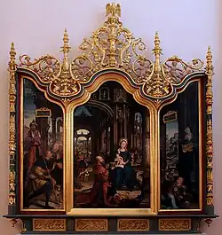 L'Adoration de l'Enfant Jésus  vers 1528 Jehan Bellegambe