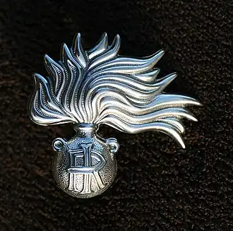 Insigne des carabinieri italiens.