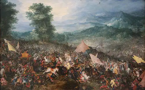 La Bataille d'Issus, 1602Jan Brueghel l'Ancien.